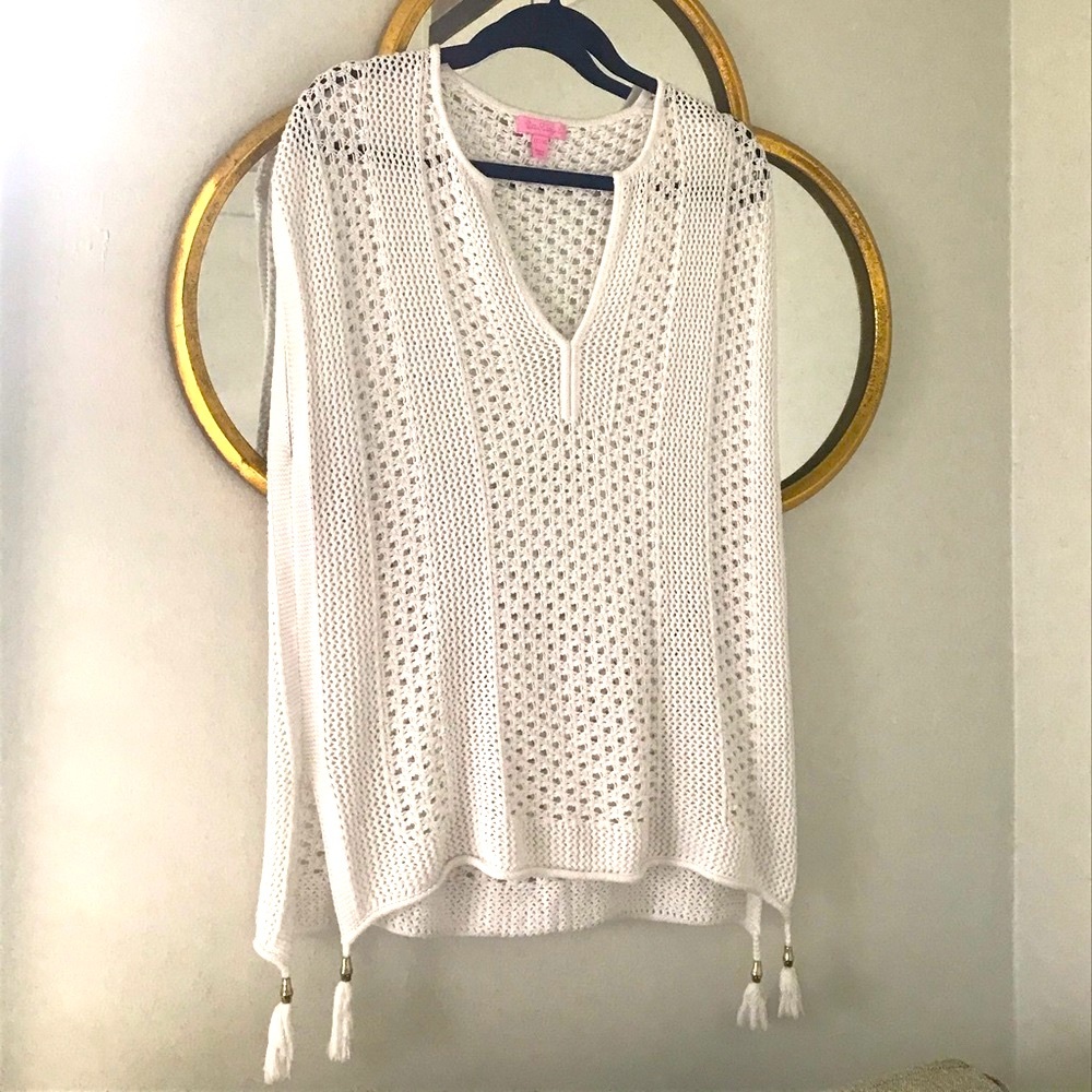 Lilly Pulitzer Knit/Crotchet Top/Coverup
